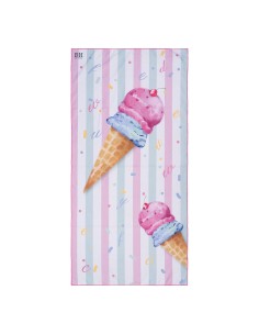 Beauty Home Πετσέτα θαλάσσης διπλής όψης παιδική Microfiber Αrt 2267 Ροζ