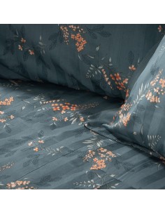 Beauty Home Σετ σεντόνια υπέρδιπλα Art 12217 Gemini 100% Βαμβακοσατέν 300tc 240x270 Κυπαρισσί 2