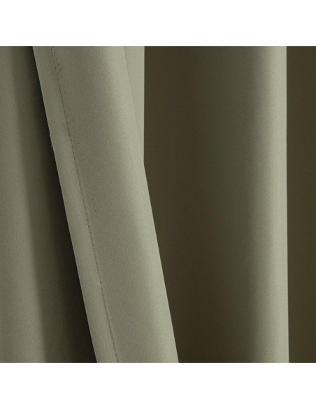 Beauty Home Κουρτίνα Full Blackout σκίασης με 8 κρίκους Soft Art 8391 Light Beige-C3 140x270 Μπεζ