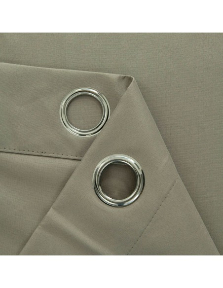 Beauty Home Κουρτίνα Full Blackout σκίασης με 8 κρίκους Soft Art 8391 Light Beige-C3 140x270 Μπεζ