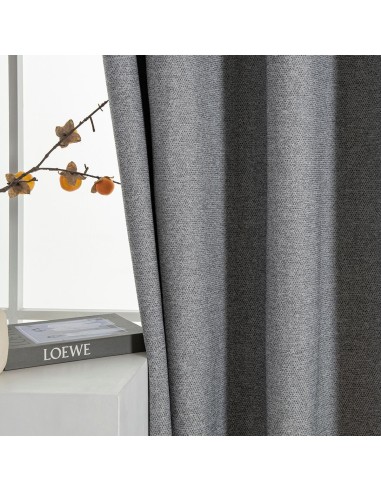 Beauty Home Κουρτίνα Full Blackout σκίασης με 8 κρίκους Elite Art 8392 Grey-Νο7 140x270 Σκούρο Γκρι