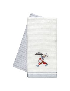 Beauty Home Ποτηρόπανα σετ 2τμχ Chef Art 8805 40x60 Γκρι