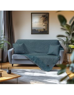 Beauty Home Ριχτάρι Τετραθέσιο Art 8638 170x350 Πετρόλ