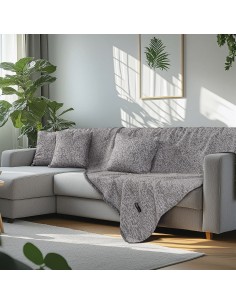 Beauty Home Ριχτάρι Τριθέσιο Art 8642 170x290 Γκρι