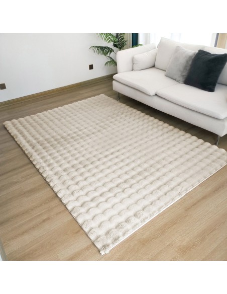 Beauty Home Χαλί Bubble Art 9662 155x230 Εκρού