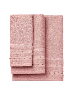 Beauty Home Σετ πετσέτες Art 3462 Σετ 3τμχ Ροζ