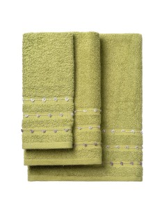 Beauty Home Σετ πετσέτες Art 3466 Σετ 3τμχ Πράσινο 2