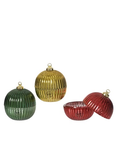 Beauty Home Γυάλινη Μπάλα Ø7.8 x 10.1 cm