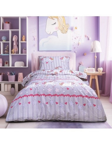 Beauty Home Σετ πάπλωμα μονό Myth Art 6236 160x240 Λιλά