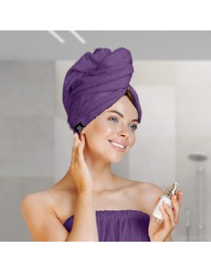 Beauty Home Πετσέτα μαλλιών Turban Art 3408 Μωβ