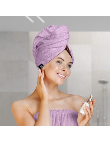 Beauty Home Πετσέτα μαλλιών Turban Art 3409 Λιλά