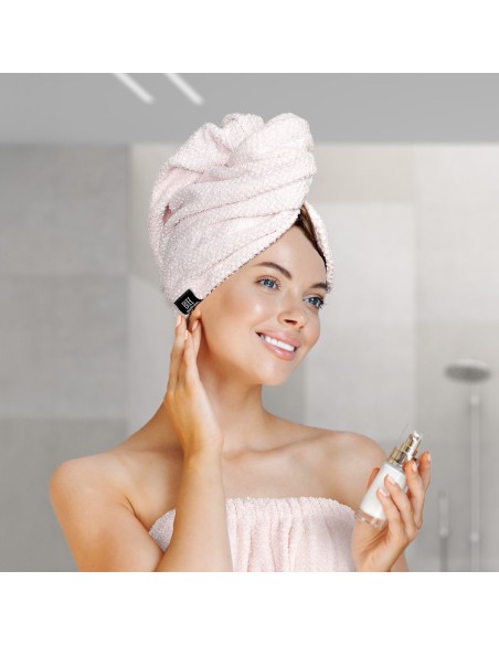 Beauty Home Πετσέτα μαλλιών Turban Art 3410 Ροζ
