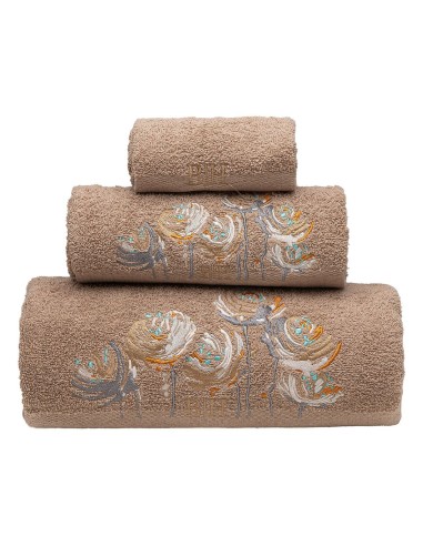 Beauty Home Σετ πετσέτες Art 3391 Σετ 3τμχ Μόκα