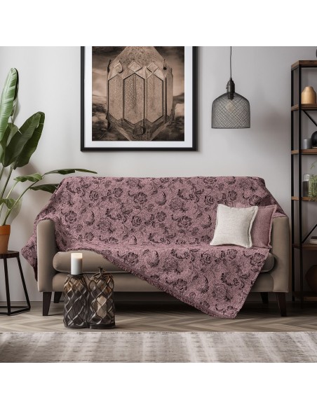 Beauty Home Ριχτάρια σετ 2τμχ Art 8628 (180x250+180x300) Σάπιο Μήλο