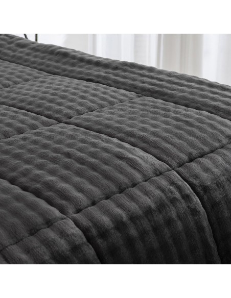 Beauty Home Κουβερτοπάπλωμα υπέρδιπλο Art 12513 220x240 Ανθρακί