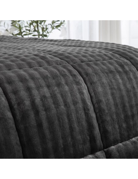 Beauty Home Κουβερτοπάπλωμα υπέρδιπλο Art 12513 220x240 Ανθρακί