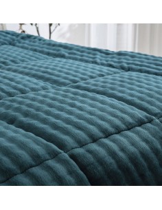 Beauty Home Κουβερτοπάπλωμα υπέρδιπλο Art 12514 220x240 Πετρόλ 2