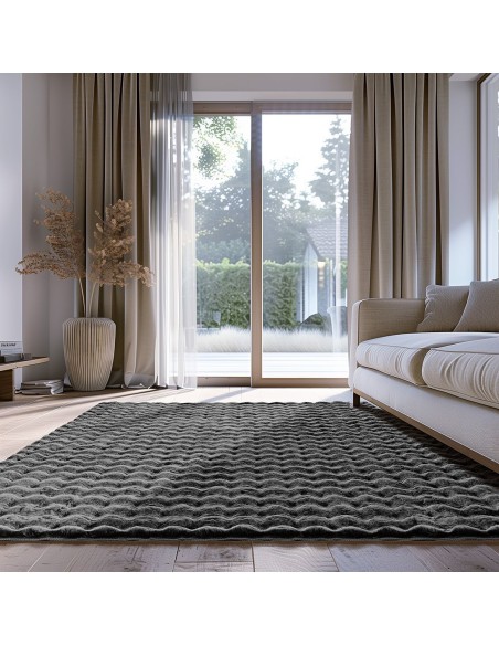 Beauty Home Χαλί Motion Art 9650 200x250 Ανθρακί