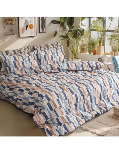 Beauty Home Σετ σεντόνια φανελένια King Size με λάστιχο Candy Art 12633 185x200+32 Μπεζ