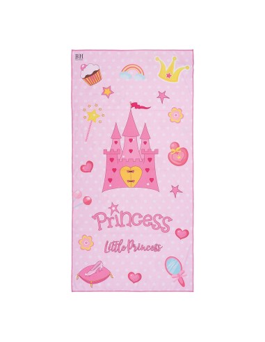 Beauty Home Πετσέτα θαλάσσης διπλής όψης παιδική Microfiber Αrt 2265 Ροζ