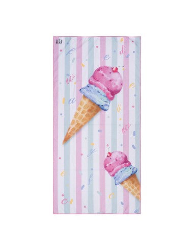 Beauty Home Πετσέτα θαλάσσης διπλής όψης παιδική Microfiber Αrt 2267 Ροζ