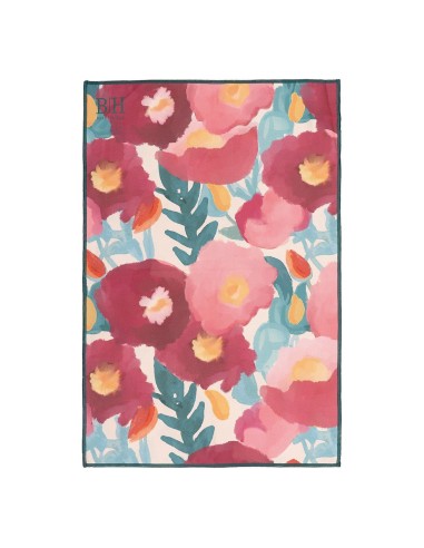 Beauty Home Πετσέτα κουζίνας διπλής όψης Microfiber Art 8661 40x60 Ροζ