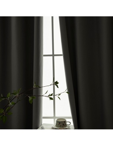 Beauty Home Κουρτίνα Full Blackout σκίασης με 8 κρίκους Soft Art 8391 Grey-11 140x270 Γκρι