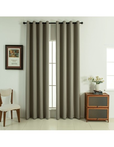 Beauty Home Κουρτίνα Full Blackout σκίασης με 8 κρίκους Soft Art 8391 Light Beige-C3 140x270 Μπεζ