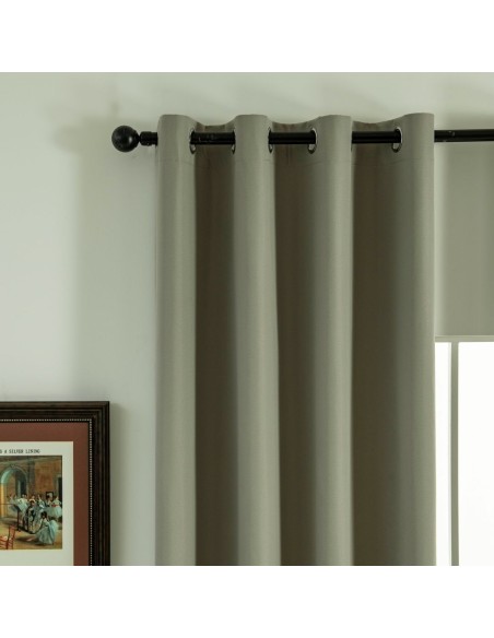 Beauty Home Κουρτίνα Full Blackout σκίασης με 8 κρίκους Soft Art 8391 Light Beige-C3 140x270 Μπεζ