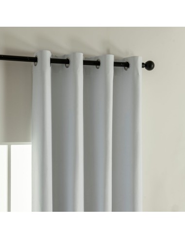 Beauty Home Κουρτίνα Full Blackout σκίασης με 8 κρίκους Soft Art 8391 Ice-Ecru 140x270 Πάγου