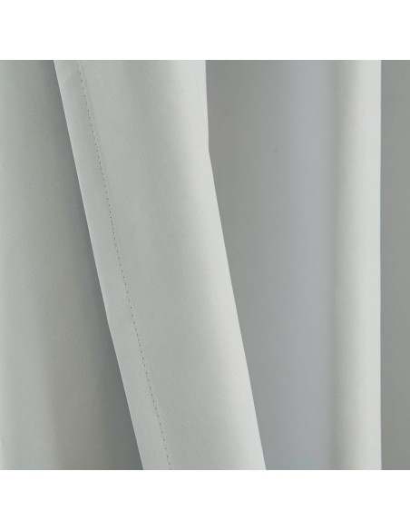 Beauty Home Κουρτίνα Full Blackout σκίασης με 8 κρίκους Soft Art 8391 Ice-Ecru 140x270 Πάγου