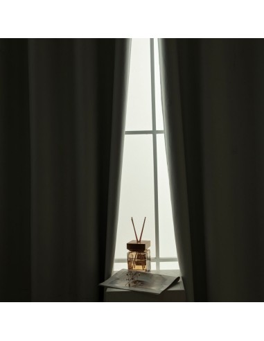 Beauty Home Κουρτίνα Full Blackout σκίασης με 8 κρίκους Soft Art 8391 Ice-Ecru 140x270 Πάγου