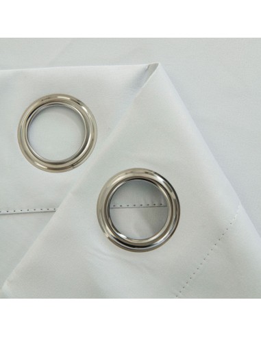 Beauty Home Κουρτίνα Full Blackout σκίασης με 8 κρίκους Soft Art 8391 Ice-Ecru 140x270 Πάγου