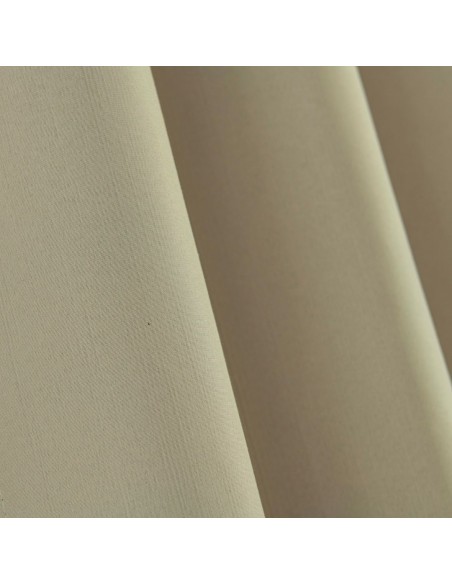 Beauty Home Κουρτίνα Full Blackout σκίασης με 8 κρίκους Soft Art 8391 Beige 140x270 Άμμου