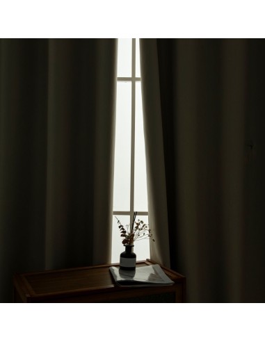 Beauty Home Κουρτίνα Full Blackout σκίασης με 8 κρίκους Soft Art 8391 Beige 140x270 Άμμου