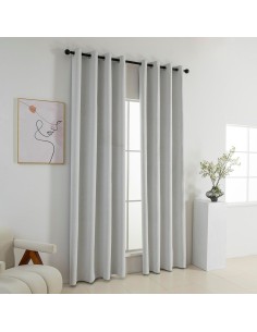 Beauty Home Κουρτίνα Full Blackout σκίασης με 8 κρίκους Elite Art 8392 Ice-No1 140x270 Πάγου 2
