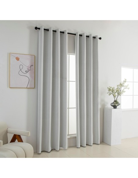 Beauty Home Κουρτίνα Full Blackout σκίασης με 8 κρίκους Elite Art 8392 Ice-No1 140x270 Πάγου