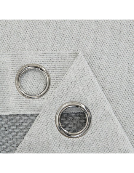 Beauty Home Κουρτίνα Full Blackout σκίασης με 8 κρίκους Elite Art 8392 Ice-No1 140x270 Πάγου