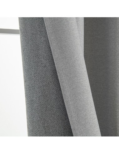 Beauty Home Κουρτίνα Full Blackout σκίασης με 8 κρίκους Elite Art 8392 Light Grey-Νο3 140x270 Ασημί