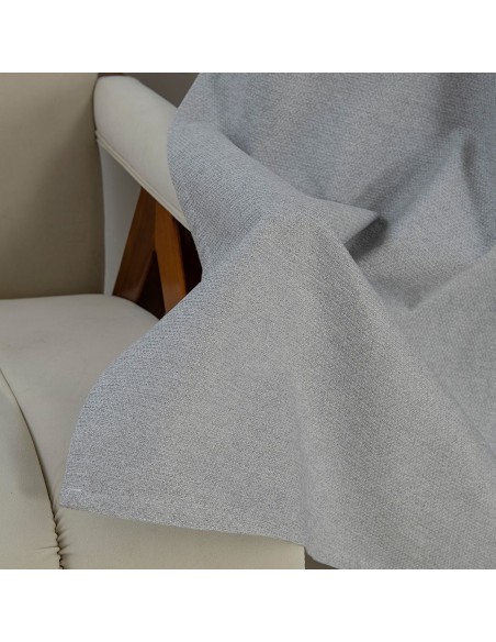 Beauty Home Κουρτίνα Full Blackout σκίασης με 8 κρίκους Elite Art 8392 Light Grey-Νο3 140x270 Ασημί