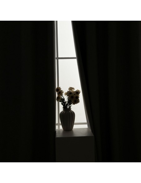 Beauty Home Κουρτίνα Full Blackout σκίασης με 8 κρίκους Elite Art 8392 Light Grey-Νο3 140x270 Ασημί