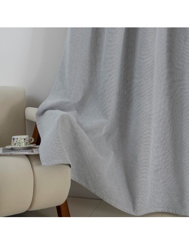 Beauty Home Κουρτίνα Full Blackout σκίασης με 8 κρίκους Elite Art 8392 Silver-Νο4 140x270 Γκρι
