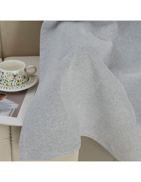 Beauty Home Κουρτίνα Full Blackout σκίασης με 8 κρίκους Elite Art 8392 Silver-Νο4 140x270 Γκρι