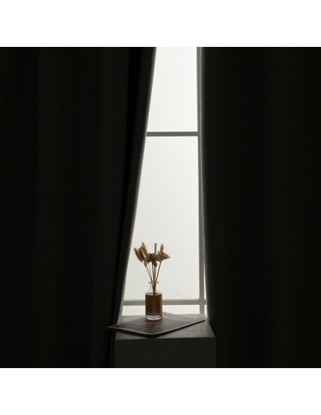 Beauty Home Κουρτίνα Full Blackout σκίασης με 8 κρίκους Elite Art 8392 Silver-Νο4 140x270 Γκρι