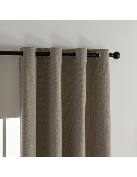 Beauty Home Κουρτίνα Full Blackout σκίασης με 8 κρίκους Elite Art 8392 Beige-Νο5 140x270 Μπεζ