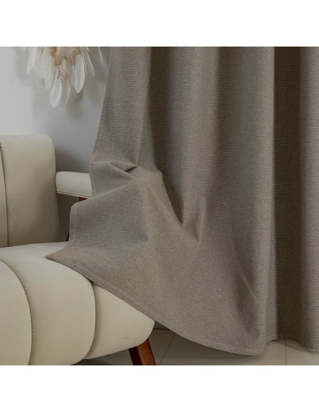 Beauty Home Κουρτίνα Full Blackout σκίασης με 8 κρίκους Elite Art 8392 Beige-Νο5 140x270 Μπεζ