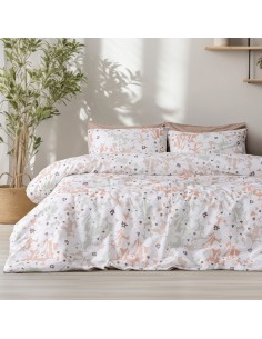 Beauty Home Σετ σεντόνια μονά με λάστιχο Anthia Art 12253 100x200+30 Μπεζ