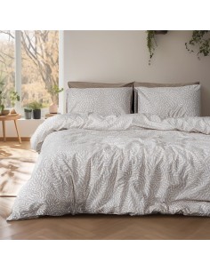 Beauty Home Σετ σεντόνια King size Iris Art 12260 270x260 Μπεζ