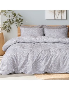 Beauty Home Σετ πάπλωμα υπέρδιπλο Evie Art 12261 220x240 Γκρι