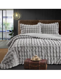 Beauty Home Κουβερτοπάπλωμα υπέρδιπλο Art 12662 220x240 Γκρι